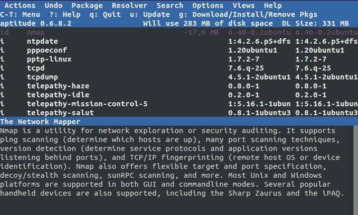 linux aptitude pakete deinstallieren