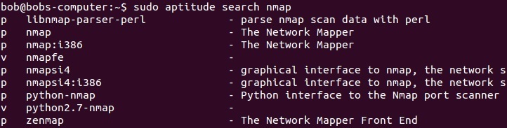 linux aptitude search befehl