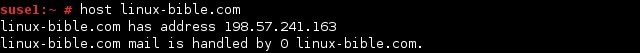 linux host befehl ip adresse finden