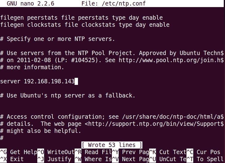 Linux ntp server