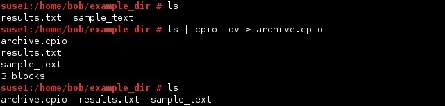 linux cpio create archive