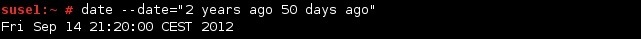 linux date years and days ago