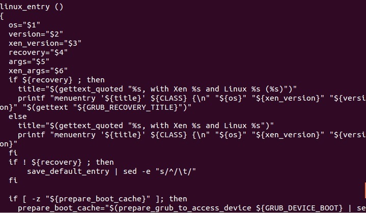 linux example script