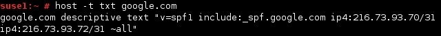 linux host txt