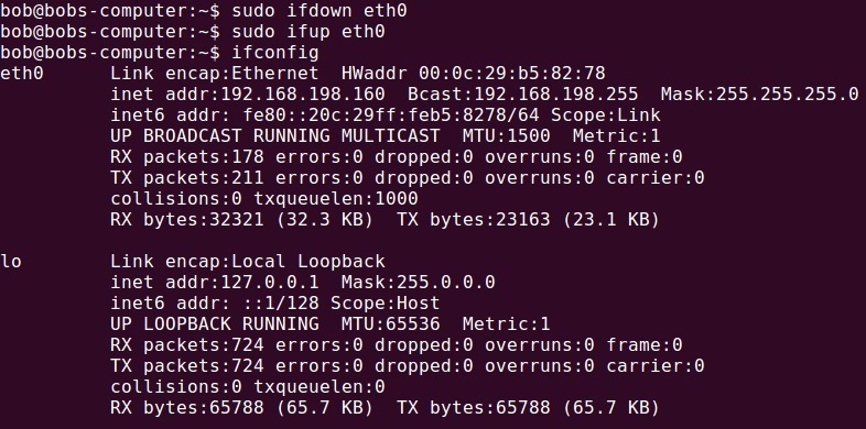 debian ifconfig show 6 inet6 entries scope link