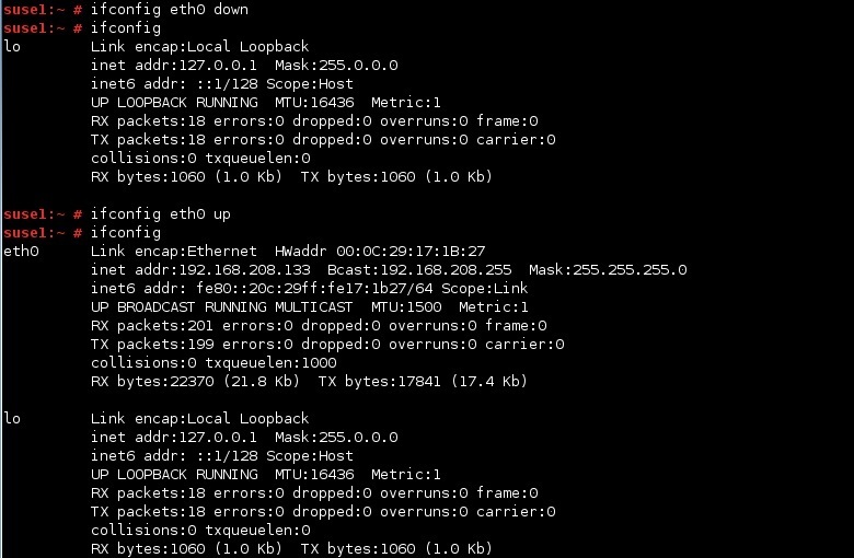 ifconfig command Linux