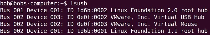 lsusb command
