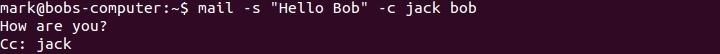 linux mail command