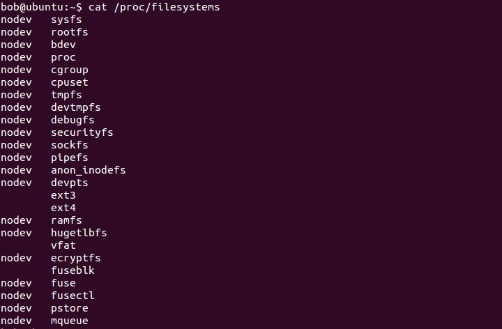linux proc filesystems