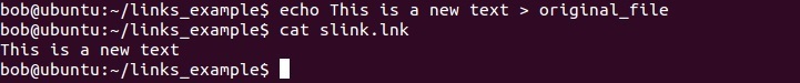 linux soft link example