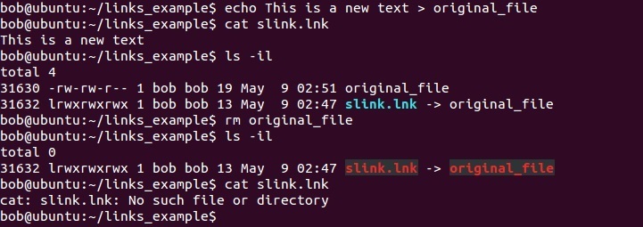 how do symbolic links work in linux