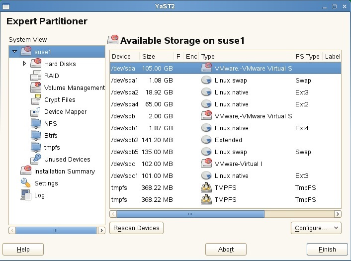 Linux native partition что это