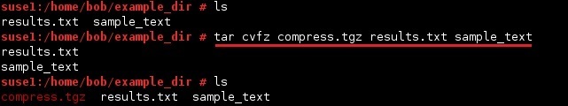 linux tar compress archive