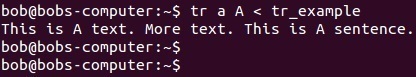 tr command example