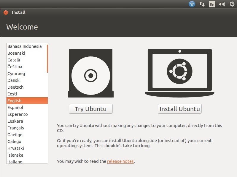 ubuntu installation language