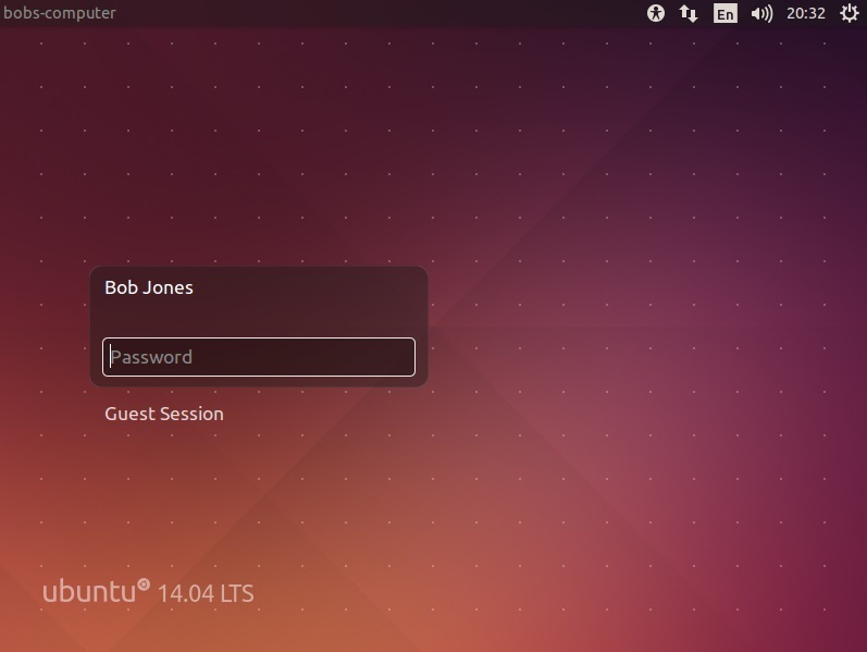 ubuntu logging in