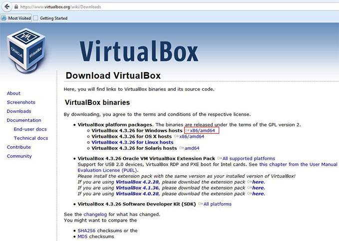 download oracle virtualbox