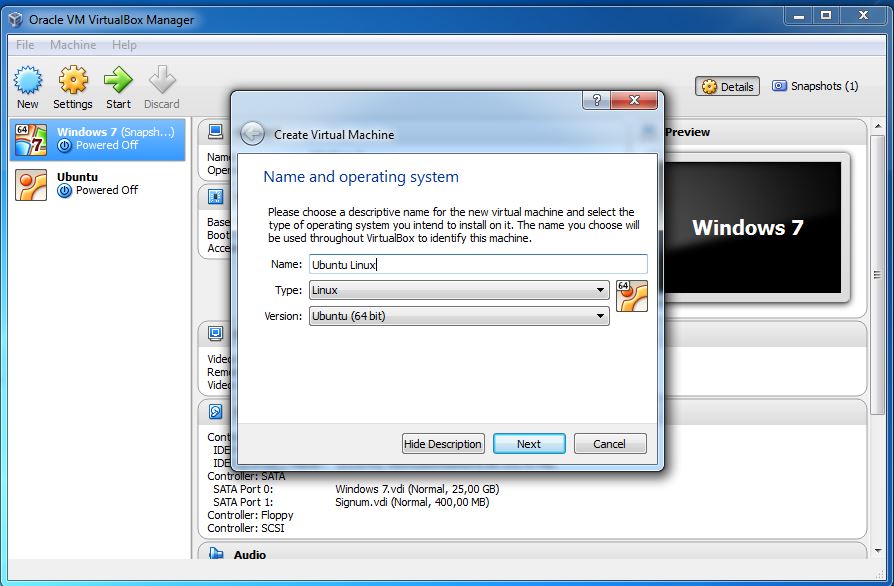 oracle virtualbox manager