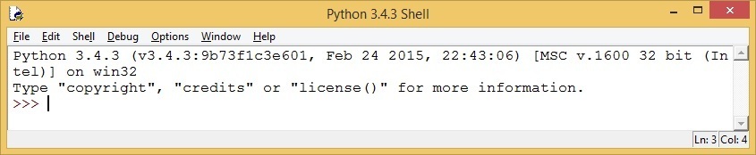 python shell