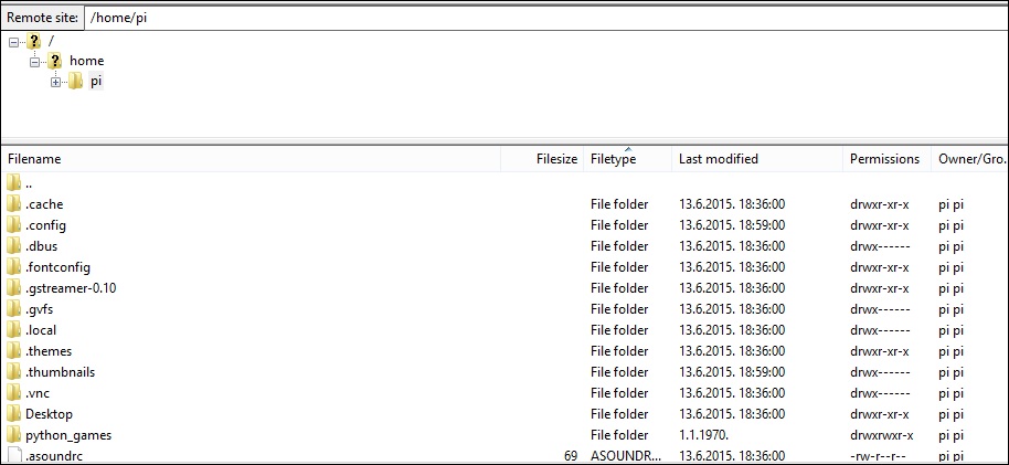 install filezilla on raspberry pi