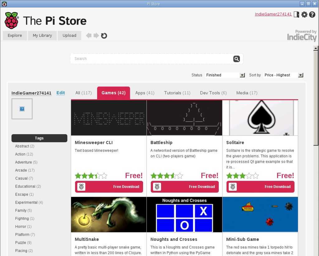 pi store games