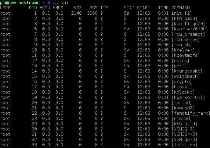 raspberry pi task manager shortcut