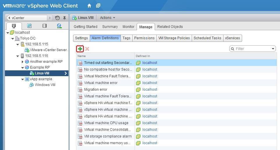 datastore usage on disk alarm in vsphere 6.5