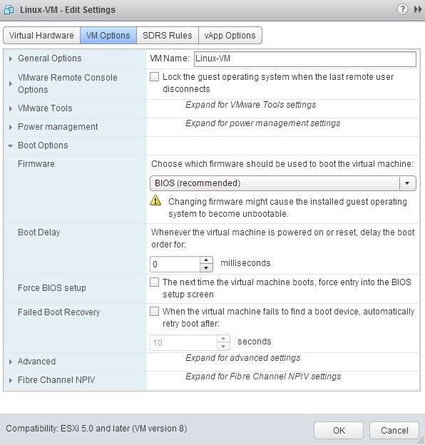 vmware esxi 6.7 booting to pxe