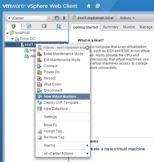 vsphere 6.0 client create vm copy