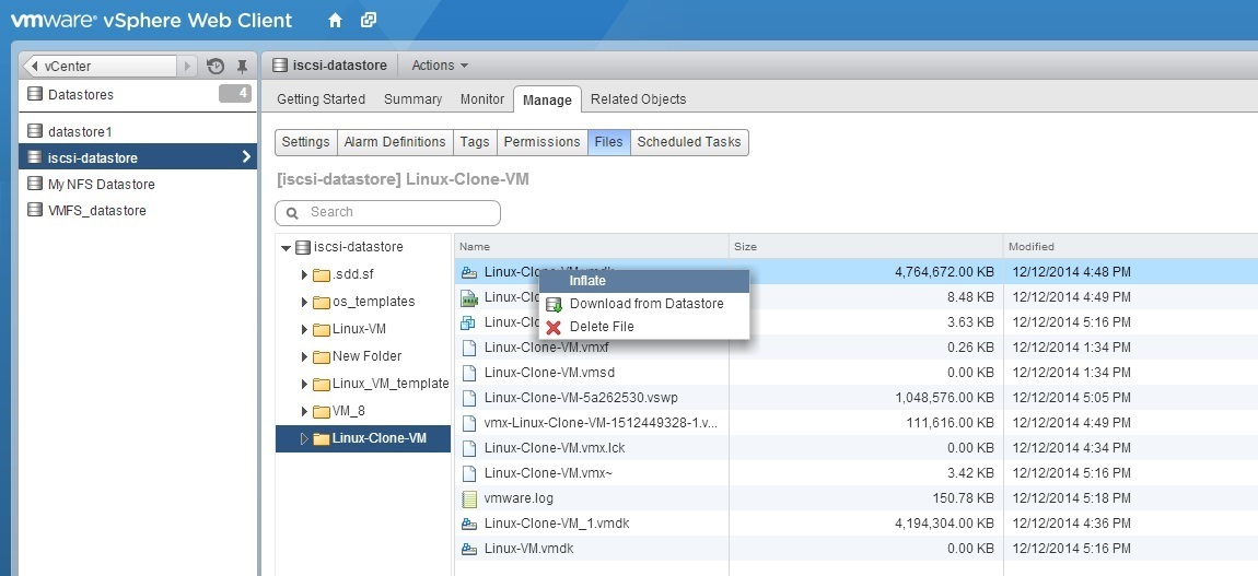 vmware esxi 5 expand thin provisioned disk