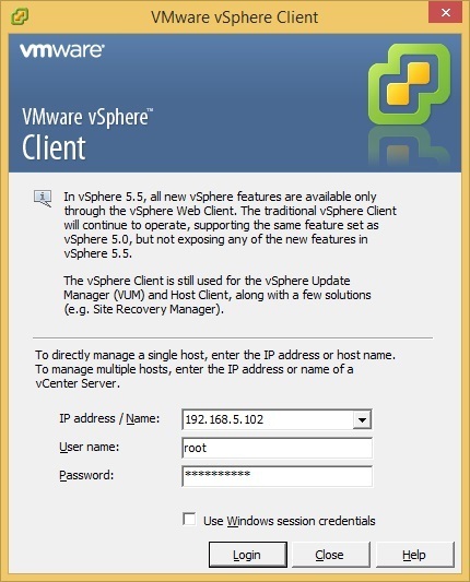 vmware vsphere client