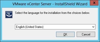 vcenter server installation language