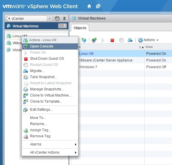 install vmware tools on kali in vcenter appliance