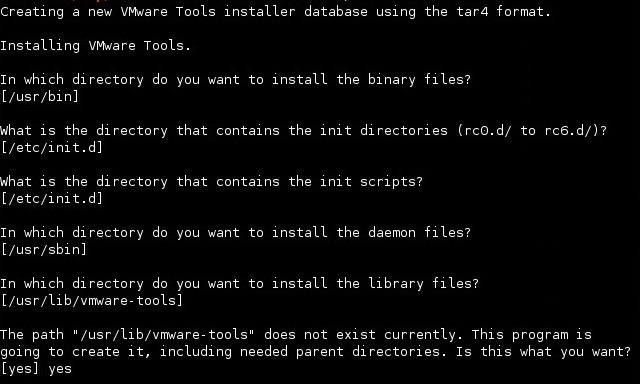 vmware tools linux installer