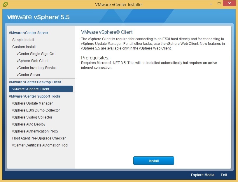 vmware vcenter install