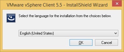 vmware vshpere client installation language