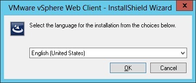 vsphere web client custom installation language