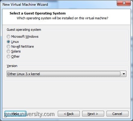  create new virtual machine guest os