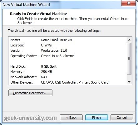create new virtual machine review