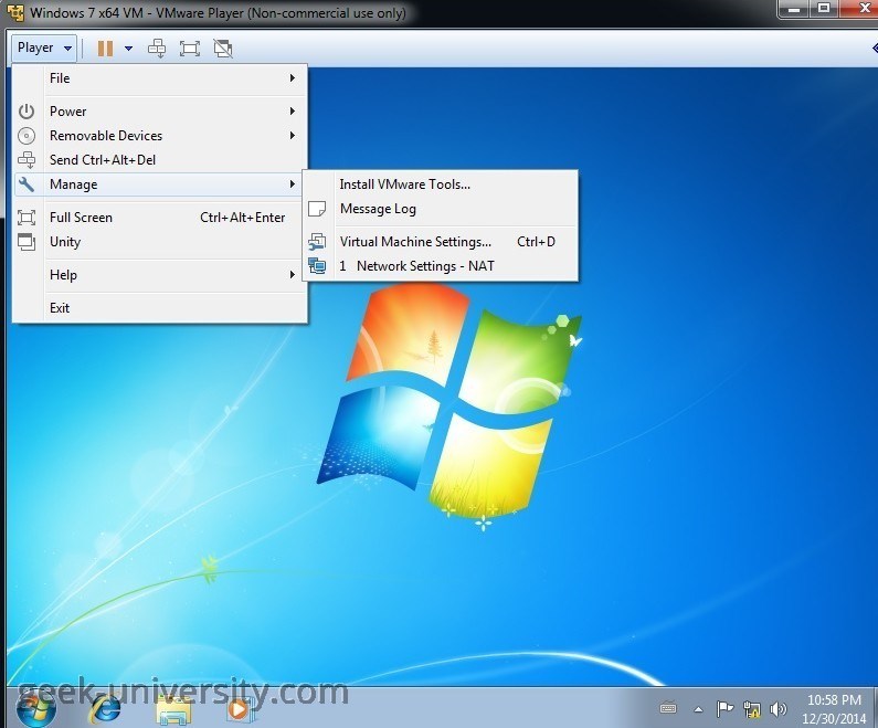 vmware workstation 11 vmware tools package