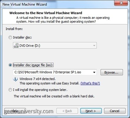 vmware player easy install