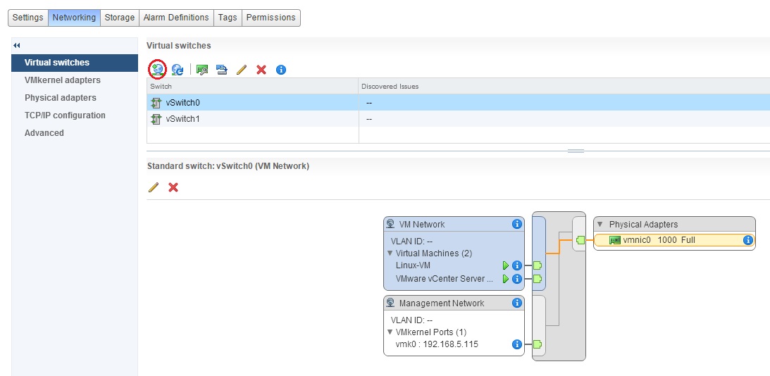 como crear un trunk en vmware esxi 5