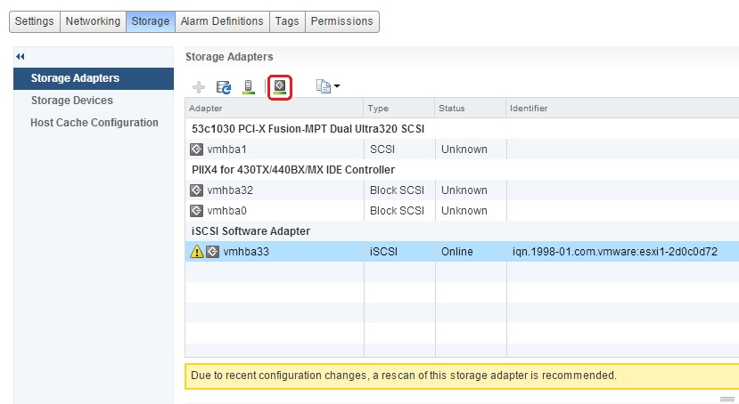 Rescan for datastores vmware что делает