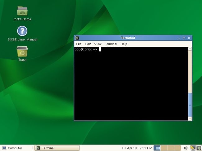 example linux desktop