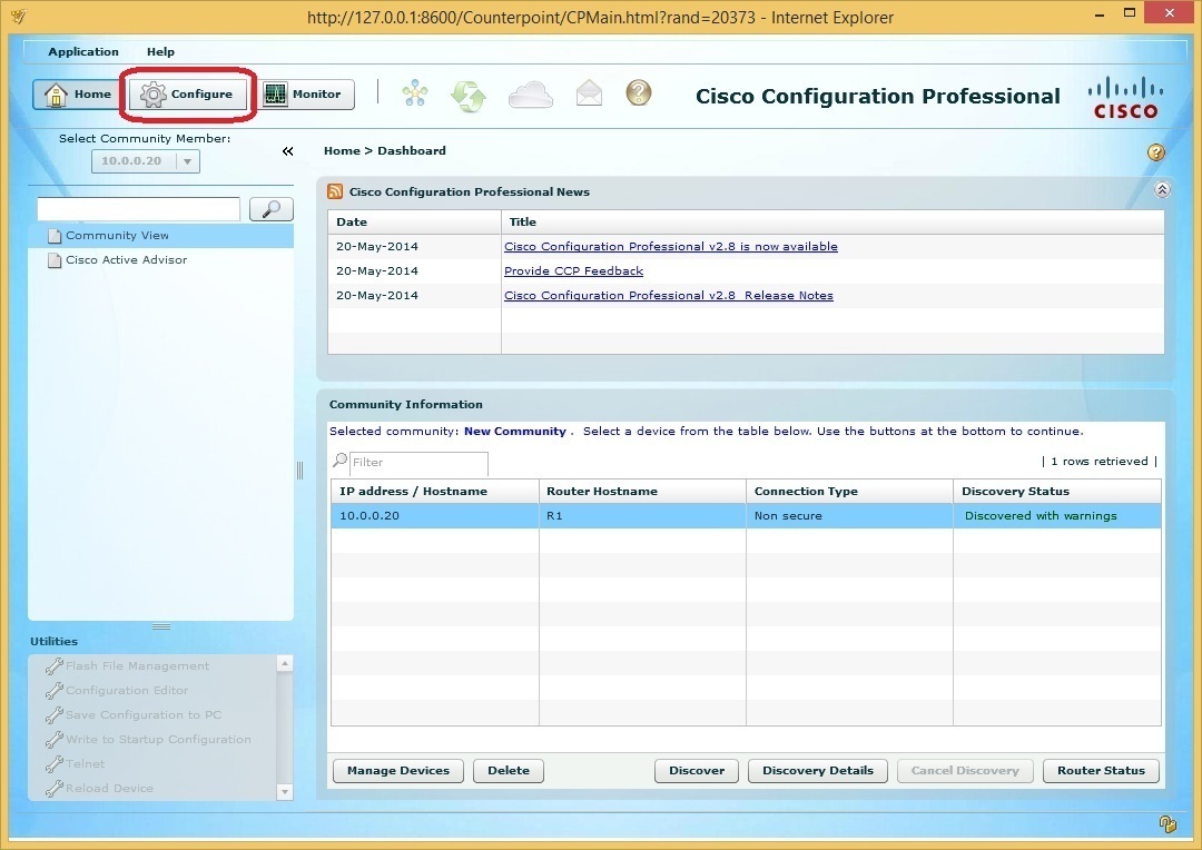 Cisco configuration