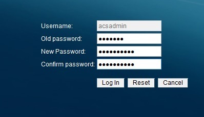 acs change password