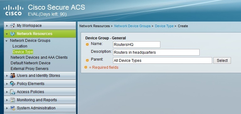 acs device group information