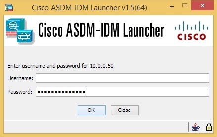 router with cisco asdm