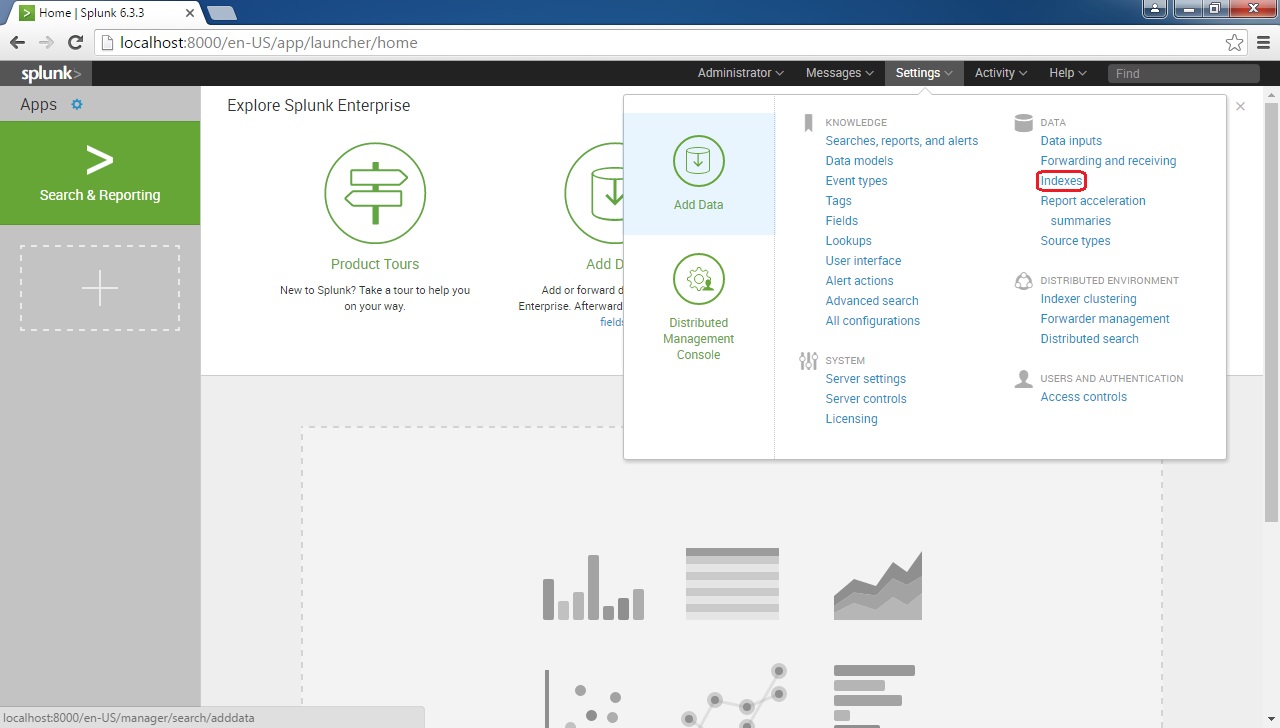 default splunk login