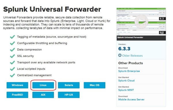 Splunk forwarder настройка linux